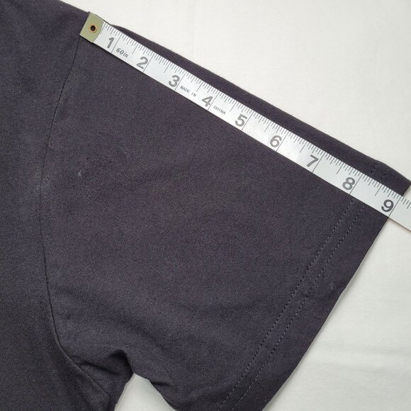 Disney Mickey Mouse Pocket T-shirt Embroidered Mickey Mouse Black Large - Picture 5 of 8